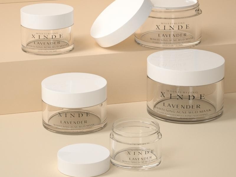 Transparent Cream Jar