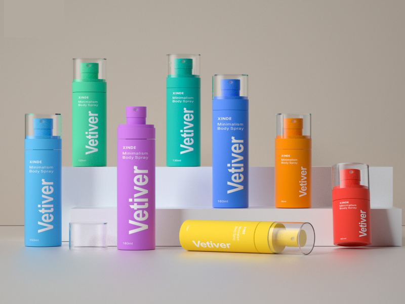 Spray bottle with cover