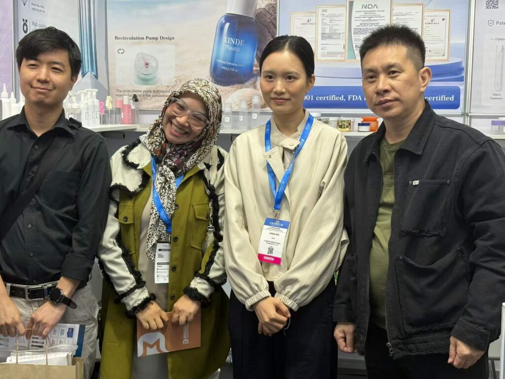 Our sales team with clients